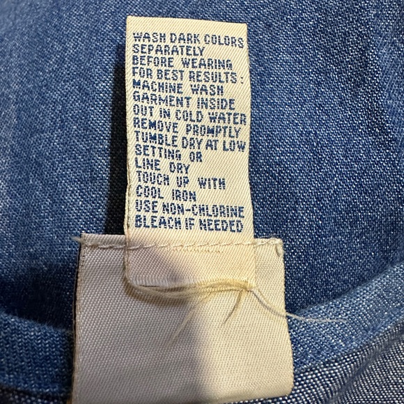 Koret City Blues Vintage 1990s Y2K Blue Denim Patchwork Open Holes Vest Large - Picture 15 of 15